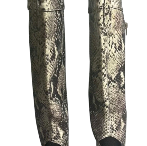 Reg $250 GUESS Snake Skin Thigh High Boots size 5 1/2 - Picture 2 of 9